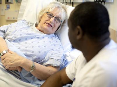 nurse with patient