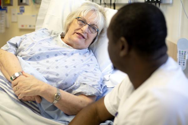nurse with patient