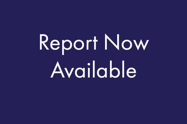 Report now available text with purple background